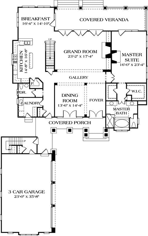 Main Floor Plan: 106-568