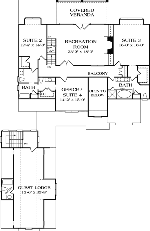 Upper/Second Floor Plan:106-568