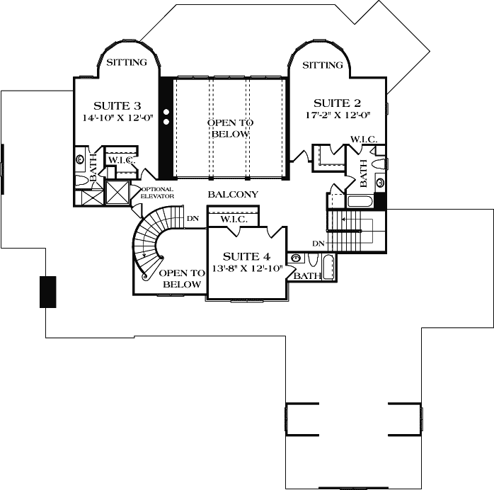 Upper/Second Floor Plan: 106-574