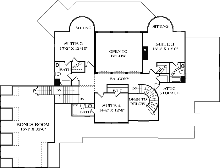 Upper/Second Floor Plan: 106-577