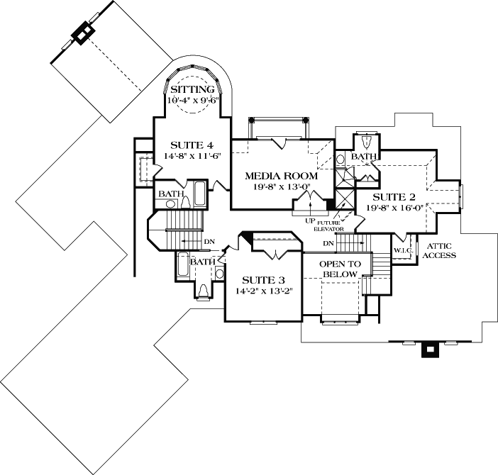 Upper/Second Floor Plan:106-578