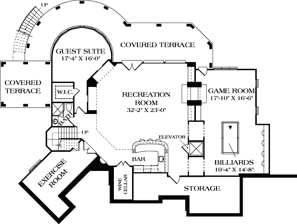 Lower Floor Plan: 106-579