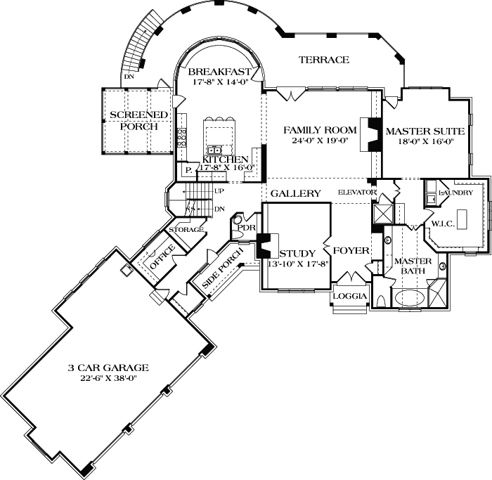 Main Floor Plan: 106-579