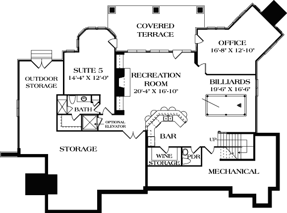 Lower Floor Plan: 106-581