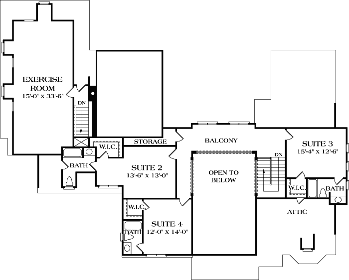 Upper/Second Floor Plan: 106-583