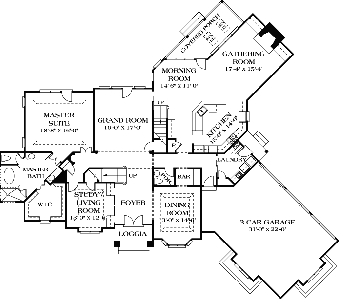 Main Floor Plan: 106-584