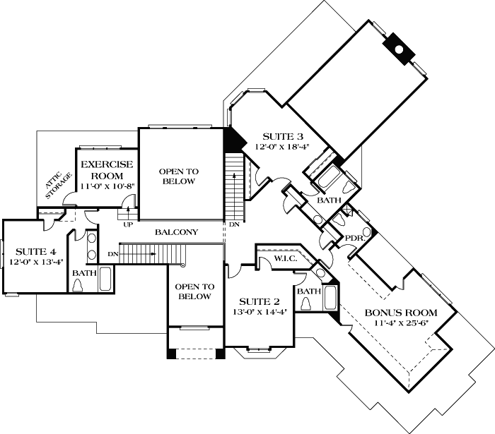 Upper/Second Floor Plan: 106-584