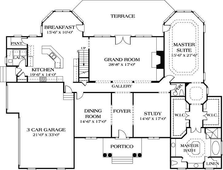 Main Floor Plan: 106-586