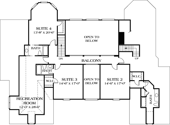 Upper/Second Floor Plan: 106-586