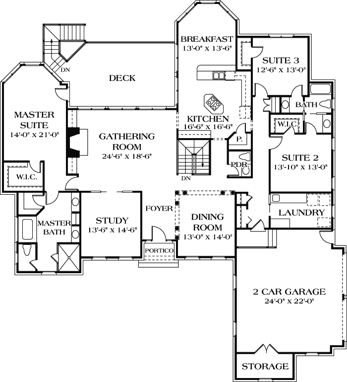 Main Floor Plan: 106-588