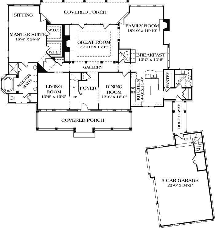 Main Floor Plan: 106-593