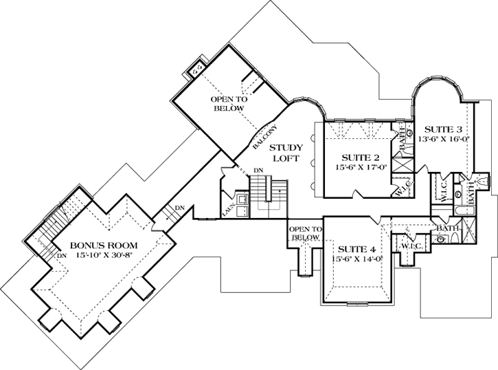 Upper/Second Floor Plan: 106-594