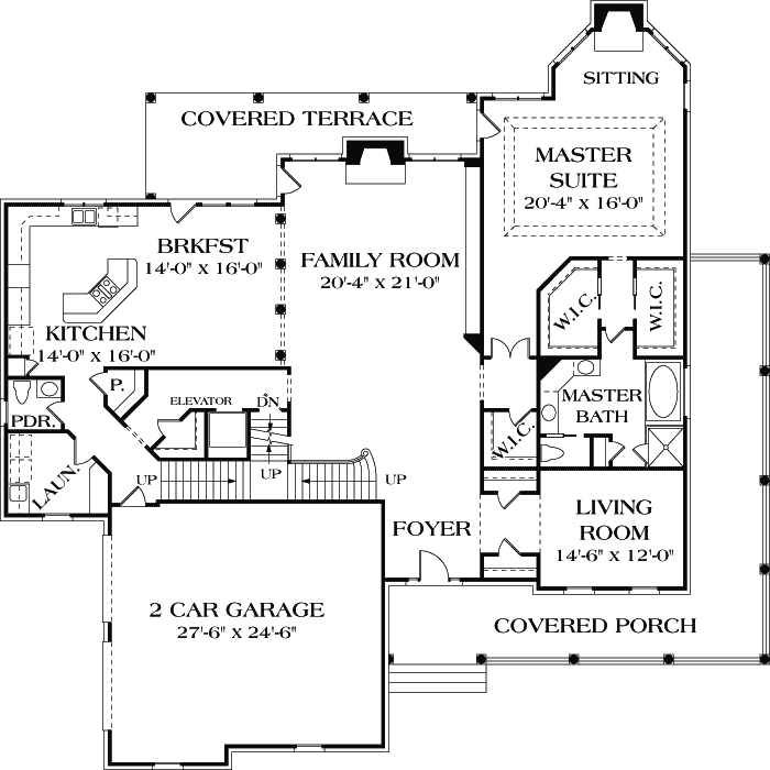 Main Floor Plan: 106-596