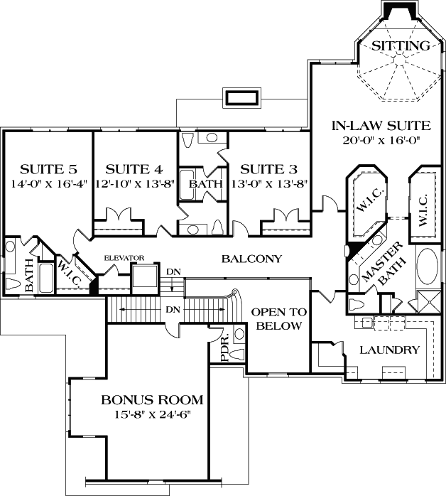 Upper/Second Floor Plan:106-596