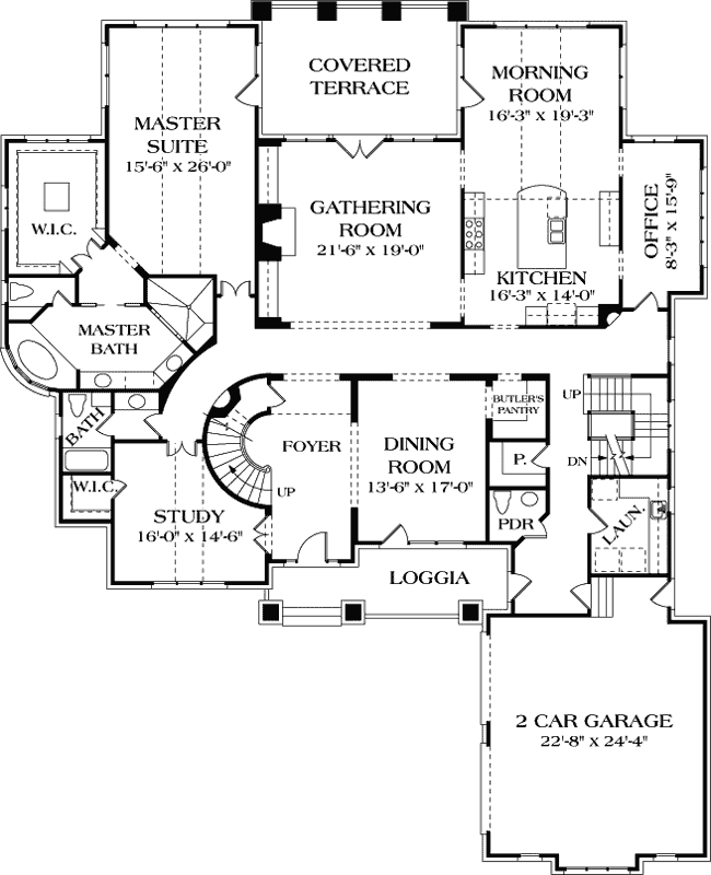 Main Floor Plan: 106-597