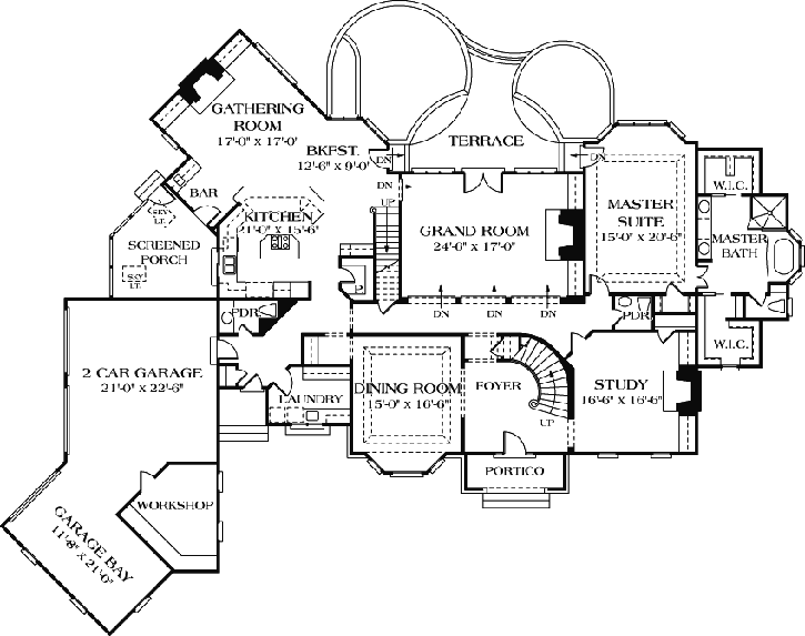 Main Floor Plan: 106-599