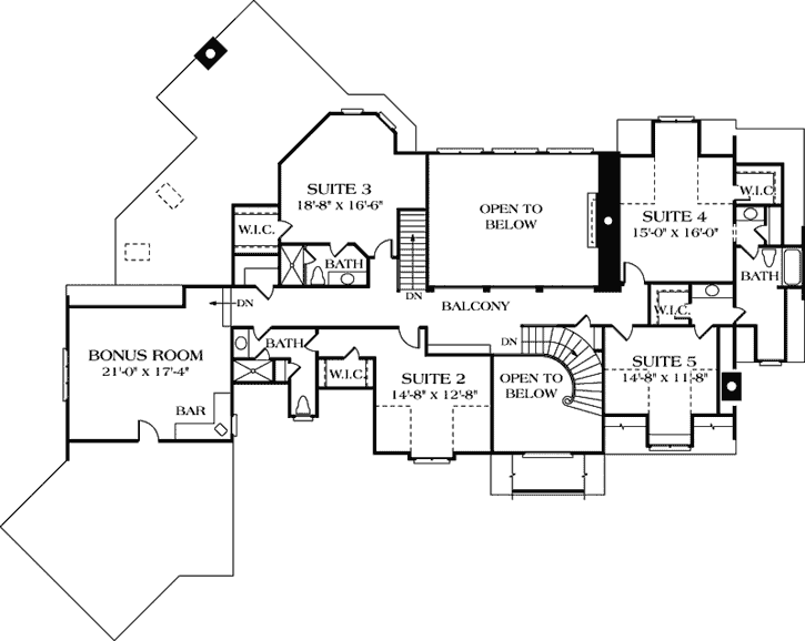 Upper/Second Floor Plan: 106-599