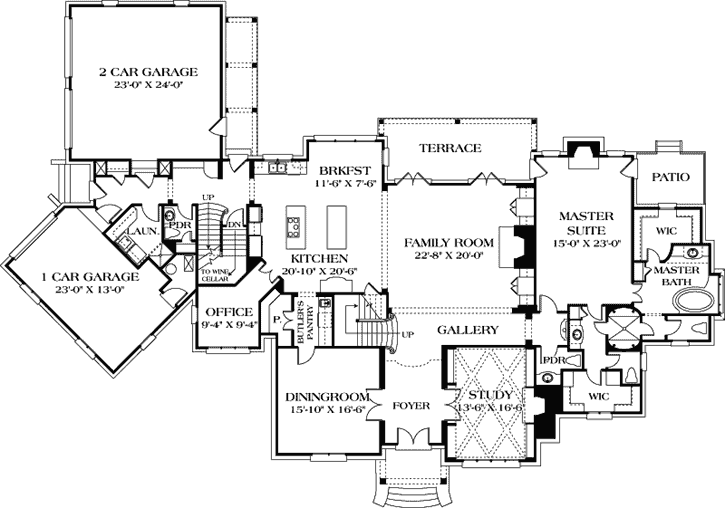 Main Floor Plan: 106-600