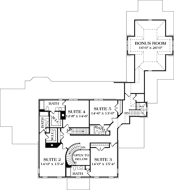 Upper/Second Floor Plan: 106-601