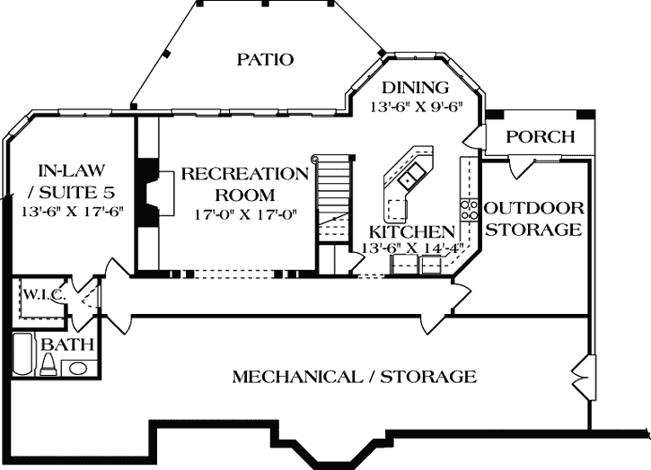 Lower Floor Plan: 106-602