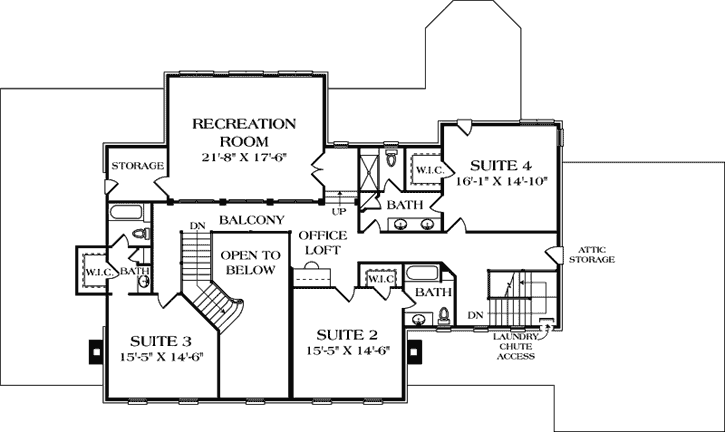 Upper/Second Floor Plan:106-603