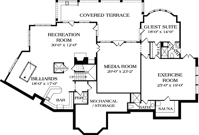 Lower Floor Plan: 106-604
