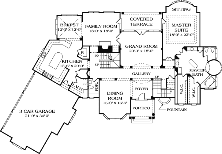 Main Floor Plan: 106-605
