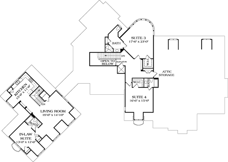 Upper/Second Floor Plan: 106-611