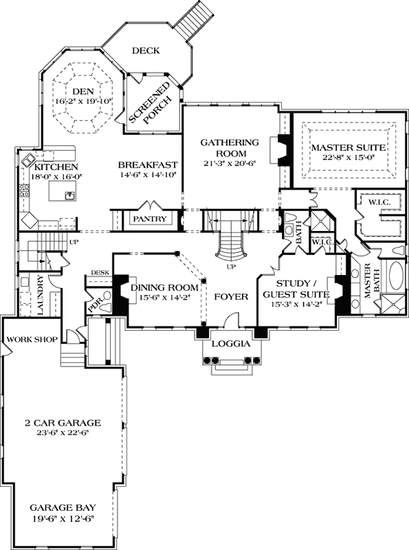 Main Floor Plan: 106-613