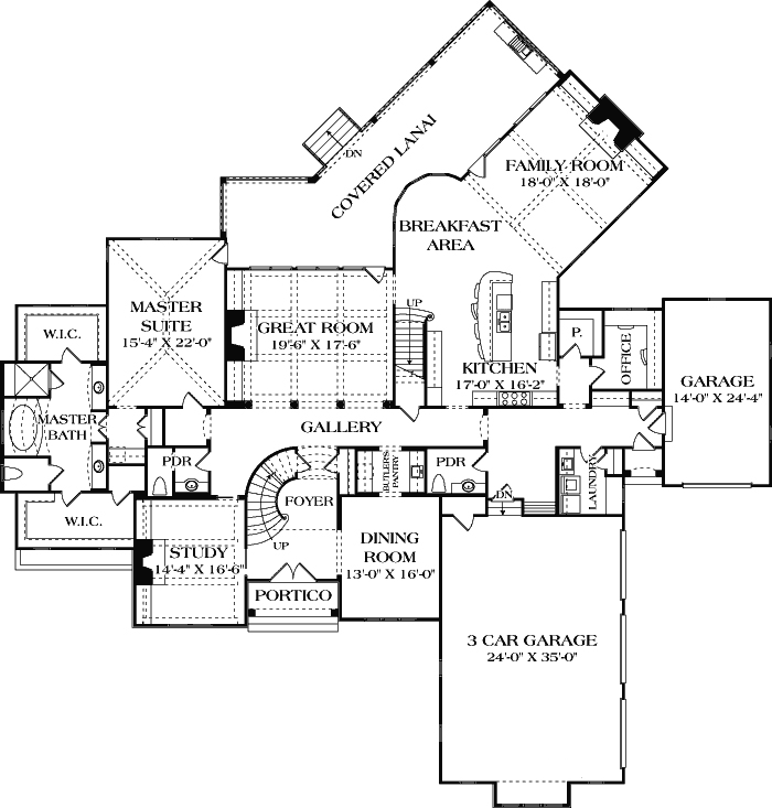 Main Floor Plan: 106-616