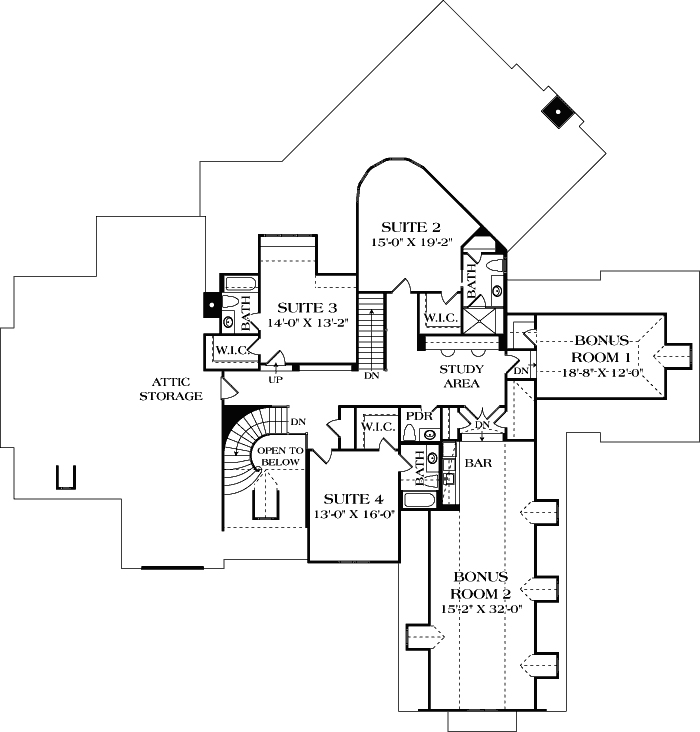 Upper/Second Floor Plan:106-616