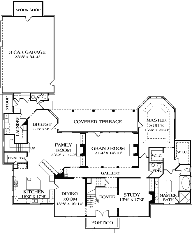 Main Floor Plan: 106-617