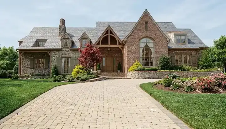 European house plans 106-619 - front exterior, 5,555 sq ft, 5 bed, 5 bath house plans | Monster House Plans