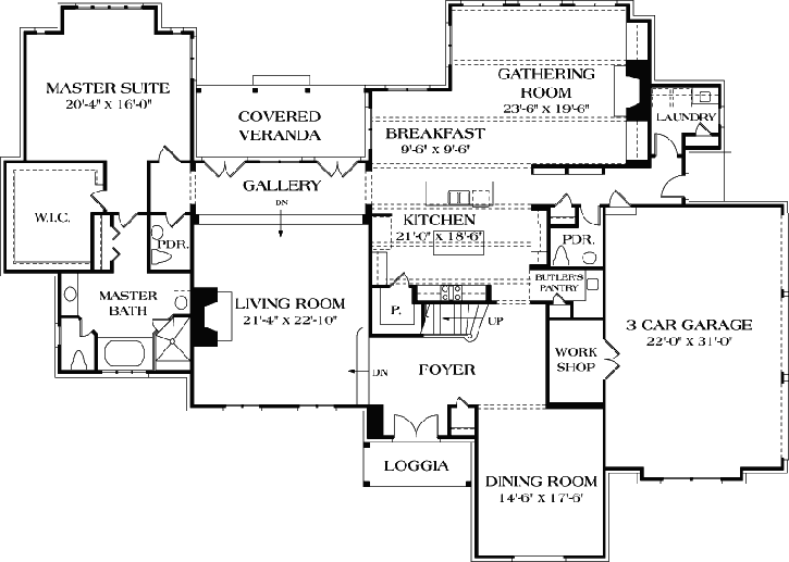 Main Floor Plan: 106-619