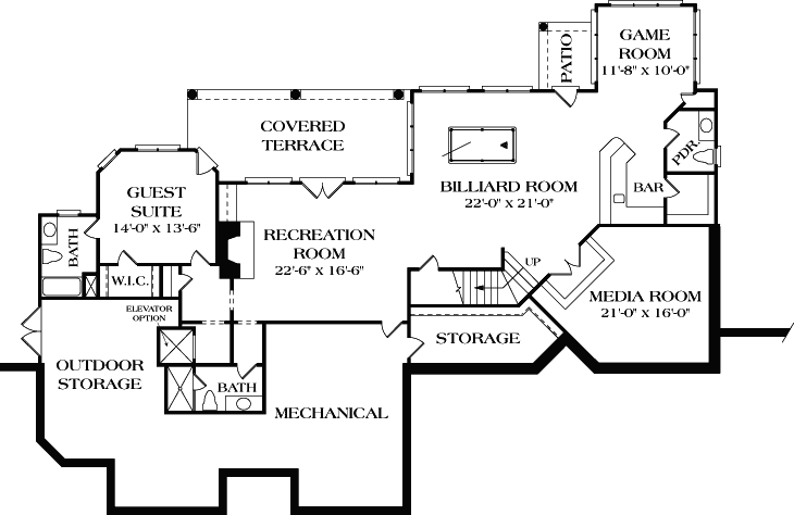 Lower Floor Plan:106-620