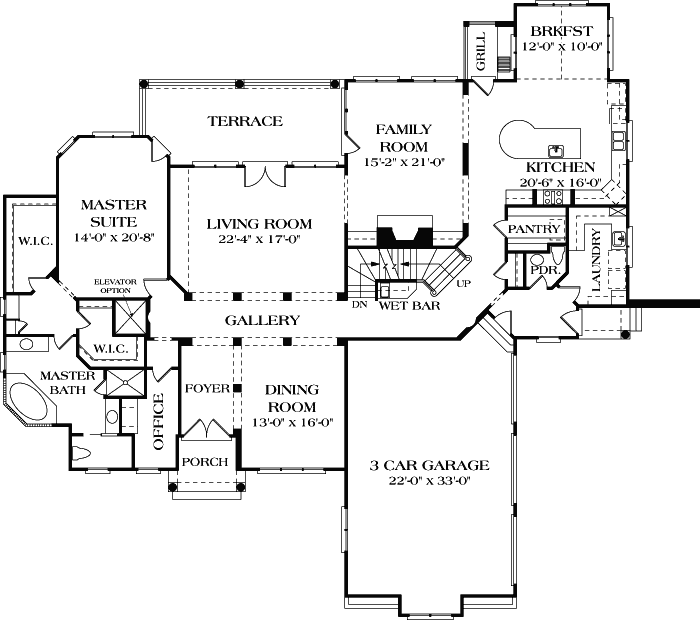 Main Floor Plan: 106-620