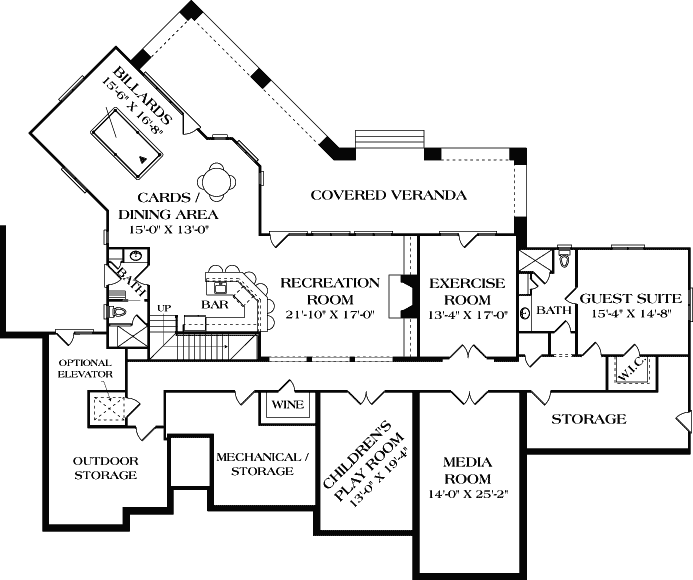 Lower Floor Plan: 106-621