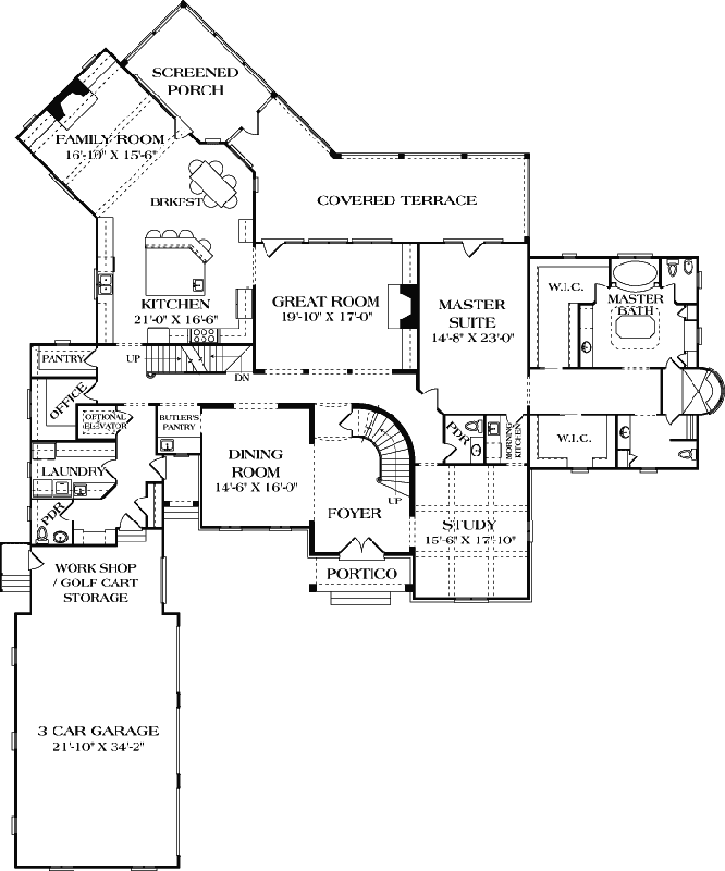 Main Floor Plan: 106-621