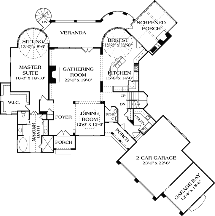 Main Floor Plan: 106-622
