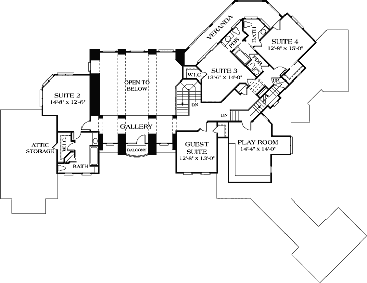 Upper/Second Floor Plan:106-623