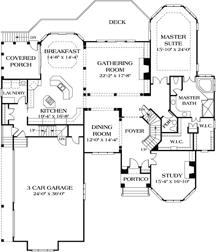 Main Floor Plan: 106-625