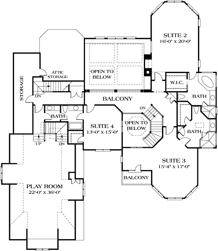 Upper/Second Floor Plan:106-625