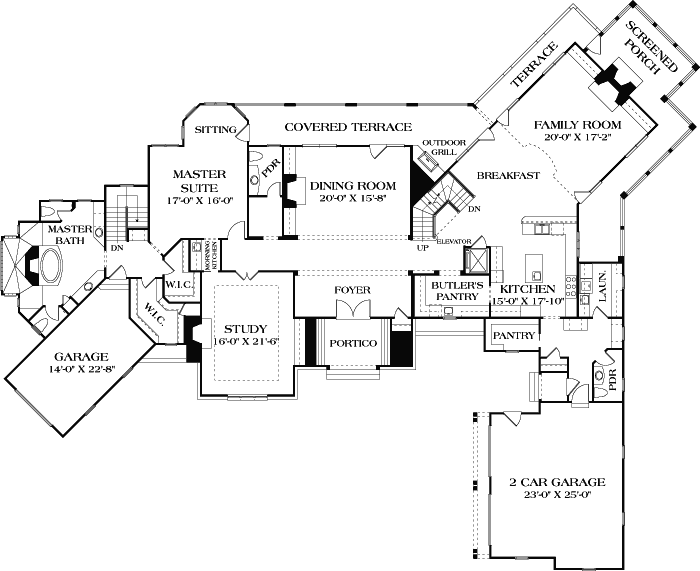 Main Floor Plan: 106-628