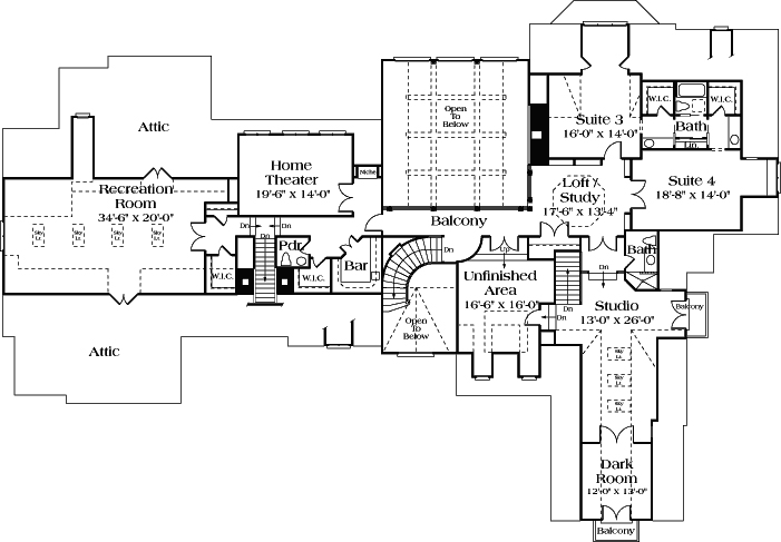 Upper/Second Floor Plan:106-629