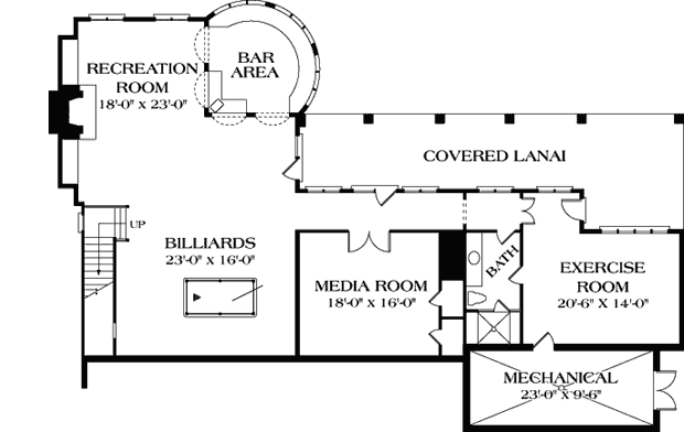 Lower Floor Plan: 106-632