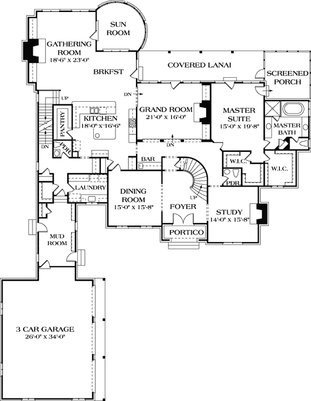 Main Floor Plan: 106-632