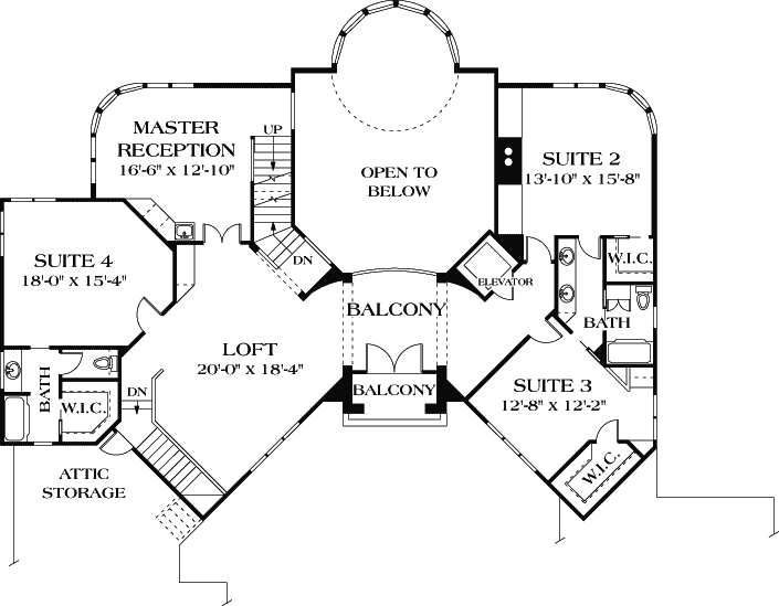 Upper/Second Floor Plan:106-633