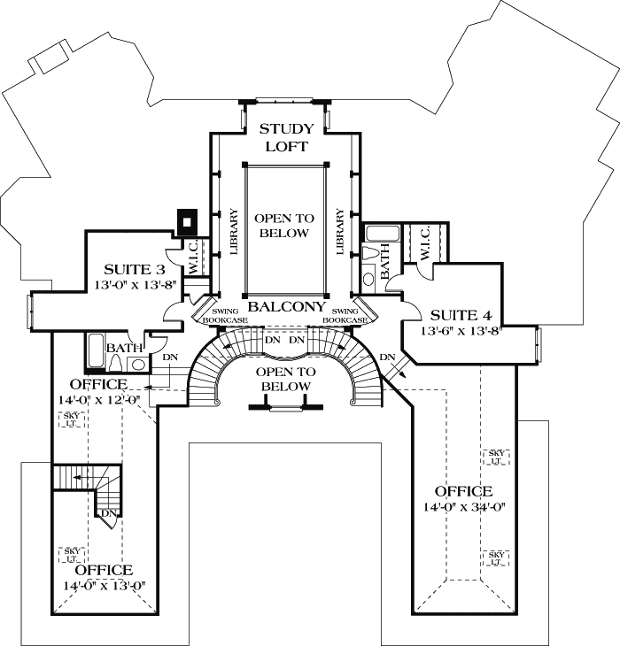 Upper/Second Floor Plan: 106-634
