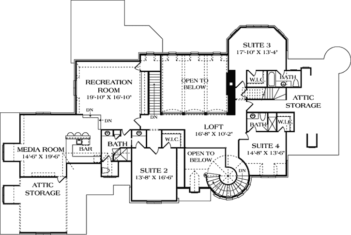 Upper/Second Floor Plan:106-636