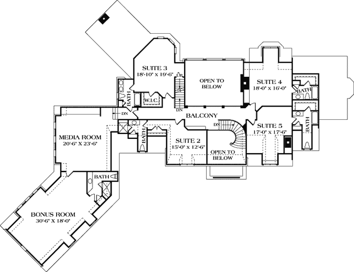 Upper/Second Floor Plan: 106-638